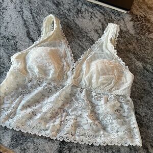 Aerie Lace Bralette in Cream